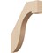 Ekena Millwork 3-inch W x 16-inch D x 22-inch H Del Monte Rough Cedar Woodgrain TimberThane Knee Brace, Primed BRCUR03X16X22DELRCPR - alternate 1